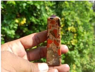 Red Jasper Conglomerate Tower