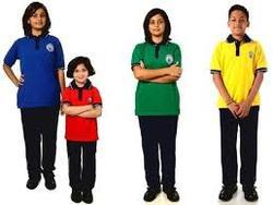 Check Cotton Kids School T Shirt, Size : Large, Medium, Small