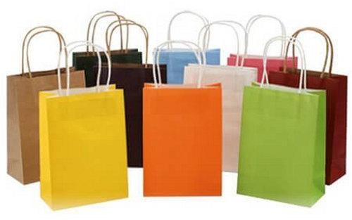 Plain Paper Shopping Bags, Technics : Machine Made