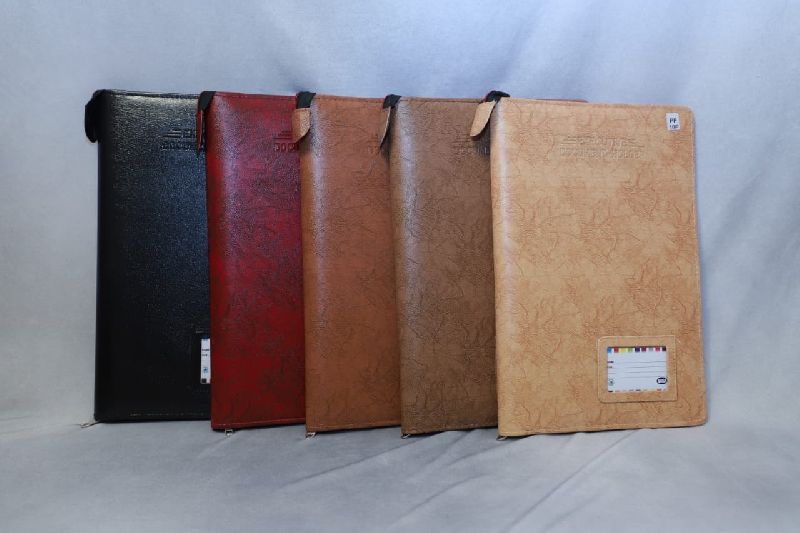 Leather Document File Holder