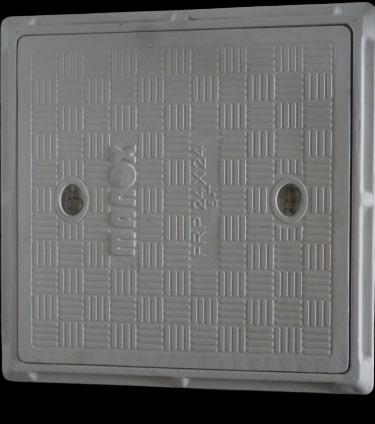 10x10 Inch Square FRP Manhole Cover, for Construction, Industrial, Public Use, Feature : Highly Durable
