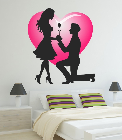 Valentine Custom Wall Sticker, for Home, Hotels, Offices, Restaurent, Feature : Anti-Counterfeit