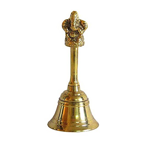 Polished Brass Puja Bell, Feature : Easy Maintenance, Elegant Look, Fine Finished, High Durability