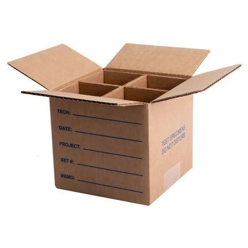 Printed Cardboard Partition Shipping Box, Color : Brown
