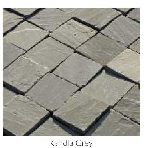 Polished Kandla Grey Stone Cobbles, for Floor, Feature : Attractive Look, Durable, Fine Finish