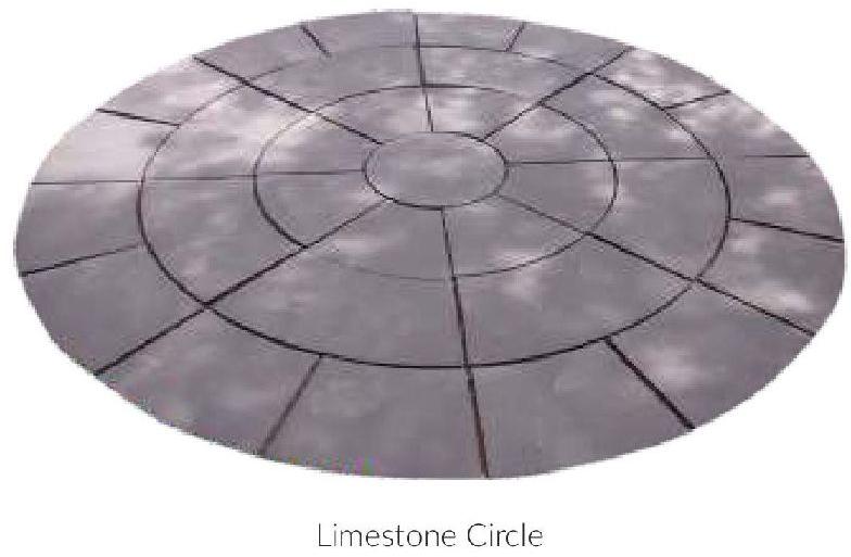 Limestone Circle Cobbles, Form : Solid