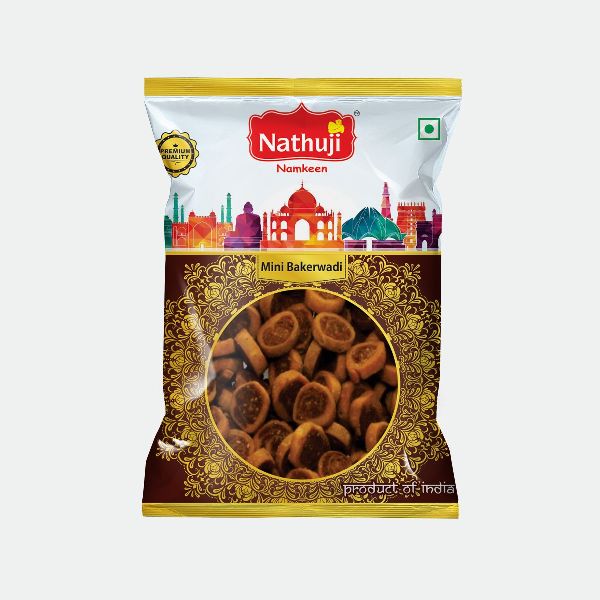 Nathuji Namkeen Mini Bakerwadi, Taste : Spicy