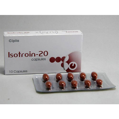 Isotroin 20 Mg Capsules, for Skin care, Packaging Size : Box Size
