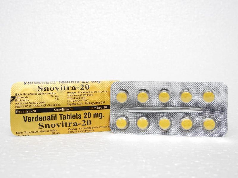 VARDENAFIL Snovitra 20 MG Tablets, for Hospital, Clinic