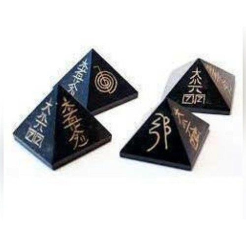 Black Tourmaline Healing Reiki Pyramid