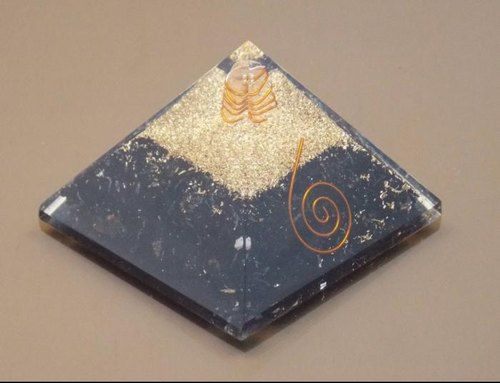 Black Tourmaline Orgonite Crystal Pyramid