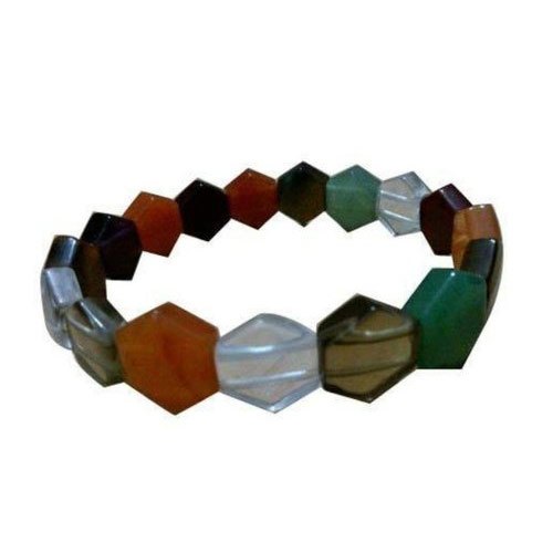 Hexagon Natural Agate Bracelet