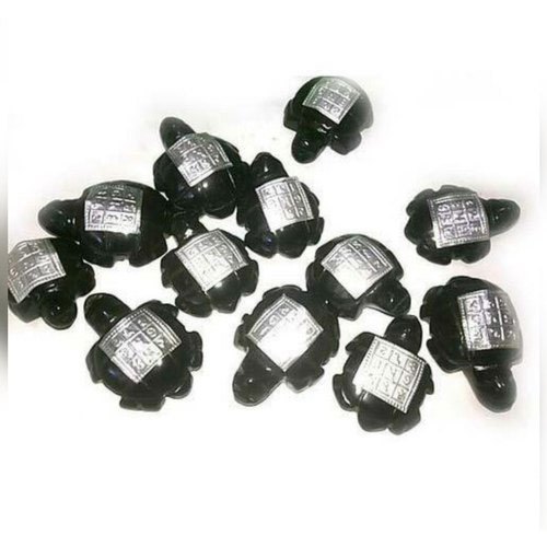Polished Turtle Black Agate Stone, for Jewellery Use, Feature : Fine Finish, Scratch Resistance