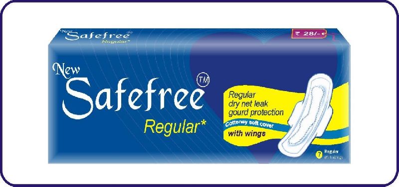 White Stayfree sanitary pads, Size : Large, Medium, Small