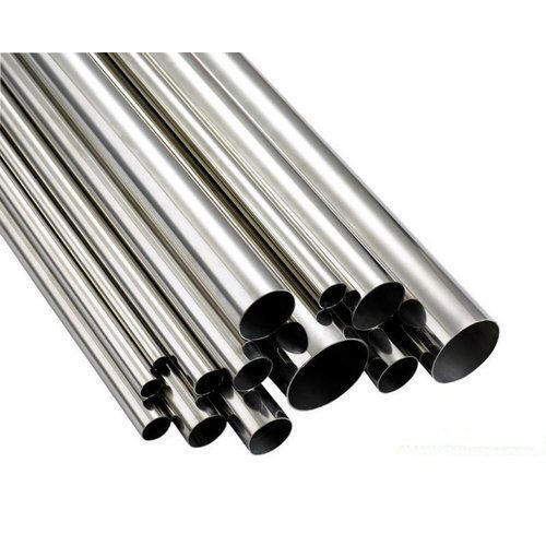 Round Polished Stainless Steel Pipe, Length : 1-12m