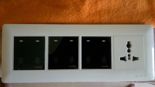 Rectengular Wi-Fi Lighting Switch, for Office, Home, Packaging Type : Paper Box