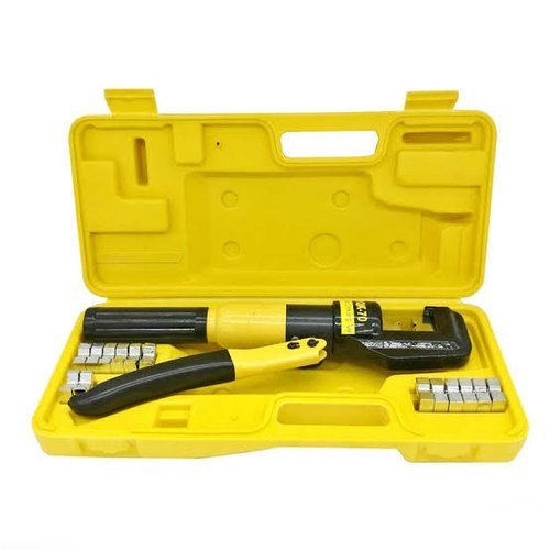Hand Operated Hydraulic Crimping Tool, for Industrial use, Color : Black, Yellow