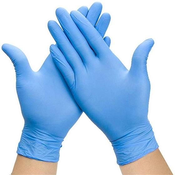 Nitrile Sky Blue Thicken Disposable Gloves