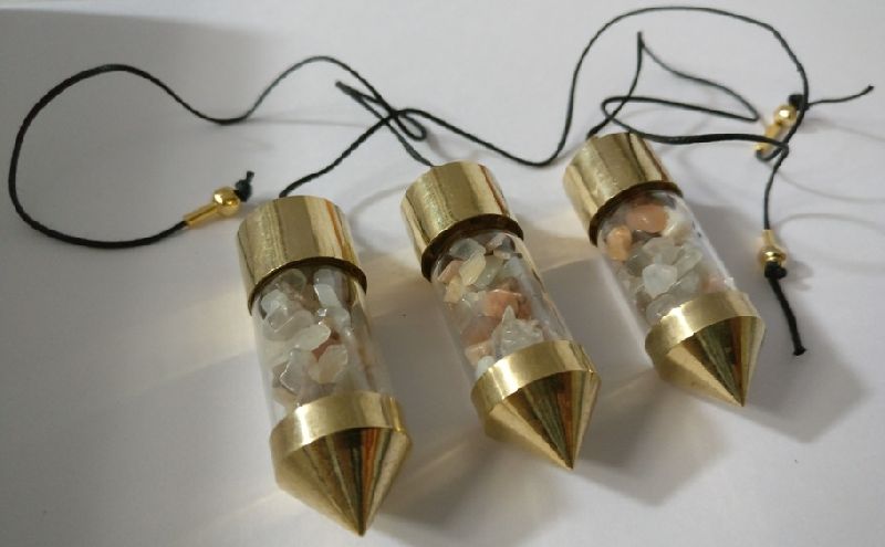 Gemstone Moonstone Multi Bottle Pendulums, for Dowsing