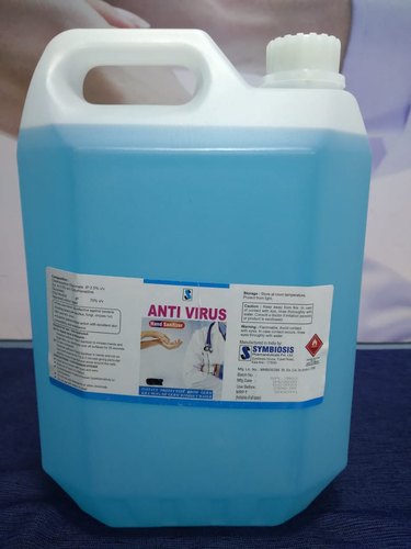 Antivirus Symbiosis Hand Sanitizer, Packaging Size : 5 Litre