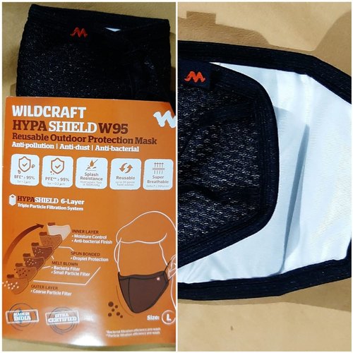 W95 Plus Wildcraft Face Mask, for Beauty Parlor, Clinic, Clinical, Food Processing, Hospital, Laboratory