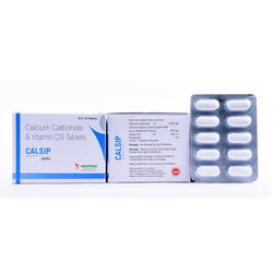 Calsip Calcium Carbonate and Vitamin D3 Tablets