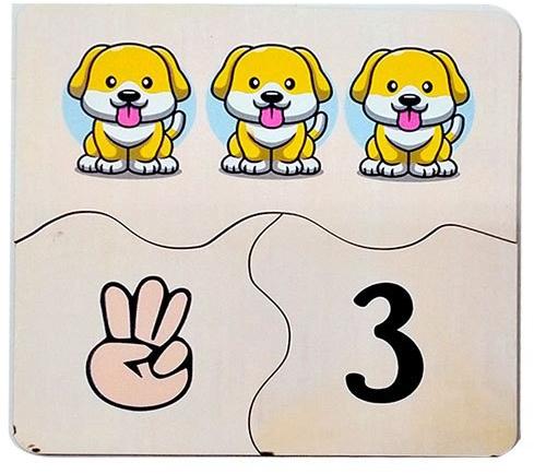 Mdf Wooden Number Puzzle, Age Group : 2+