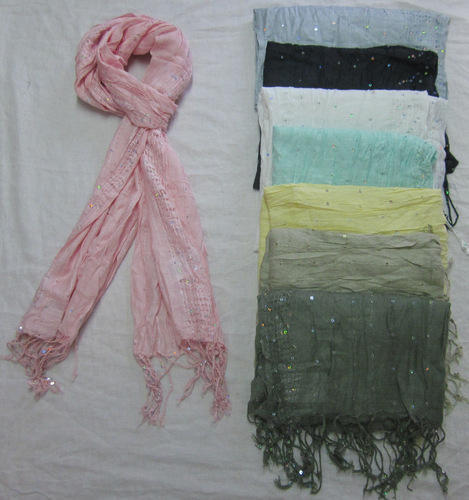 200-300 Gm Dyed Scarves, Specialities : Soft Texture, Skin Friendly