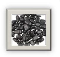 Plain Black Polished Pebbles