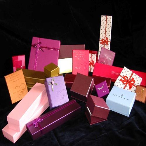 Rectangle Cardboard Paper Jewellery Box