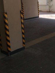 Dural India Aluminium Rubber Parking Corner Guard, Size : 50x50 mm