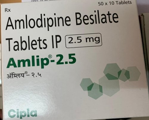 Amlodipine Besilate tablets, Packaging Size : 50X10