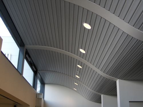 Armstrong Aluminum Metal Strip Ceiling, Color : Grey, White  .