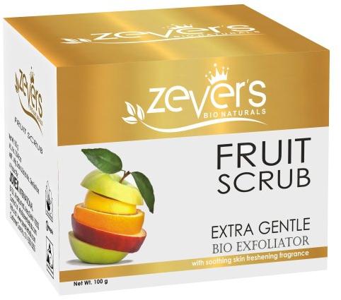 Zevers Fruit Face Scrub, Packaging Size : 100gm