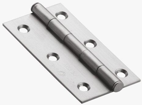 Polished Stainless Steel Flat Hinges, Color : Grey