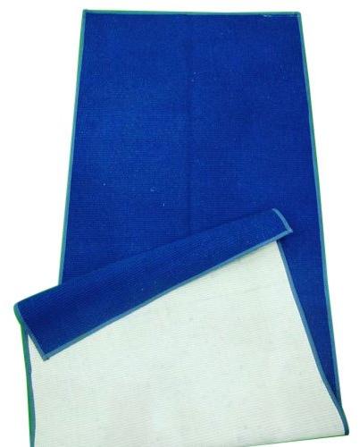 Yoga Cotton Mat, Color : Blue