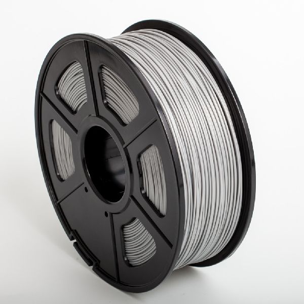 Silver ABS Filament, for FDM 3D Printer, Pattern : Plain