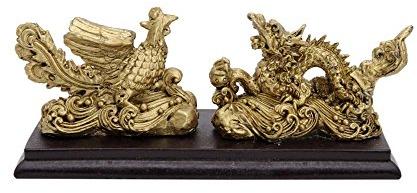 FENG SHUI DRAGON AND PHOENIX STATUE – ANTIQUE LOOK