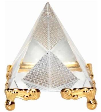 FENG SHUI VASTU CRYSTAL PYRAMID ON GOLDEN STAND at Rs 199 in Delhi - ID ...