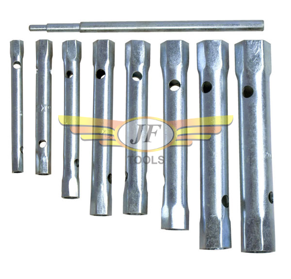 JF TOOLS Polished Stainless Steel Tubular Spanner, for Automobiles, Packaging Type : Box