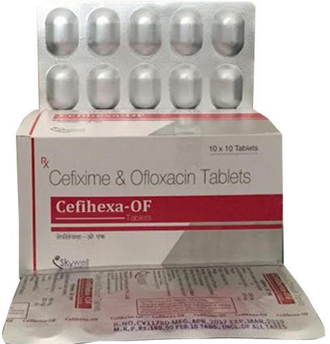 Cefihexa-OF Cefixime And Ofloxacin Tablets, for Hospital, Clinical, Personal, Packaging Type : ALU ALU