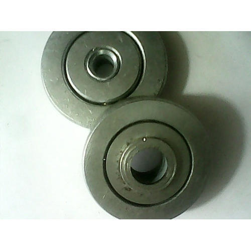 Round Polished Stainless Steel Conveyor Roller Bearings, Color : Grey