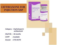 Ceftriaxone Injection, for Pharmaceuticals, Clinical, Hospital