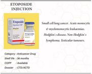 Etoposide Injection, Packaging Type : Glass Bottles