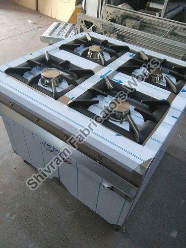 Four Burner Commercial Gas Stove