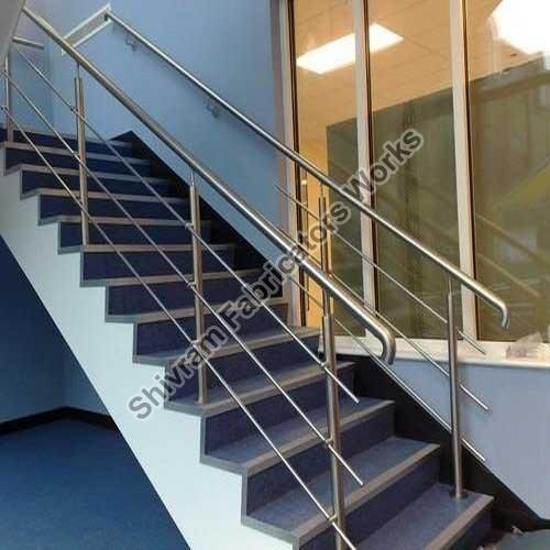 Polished Stainless Steel Stair Railing, for Staircase Use, Grade : AISI, ASTM, BS