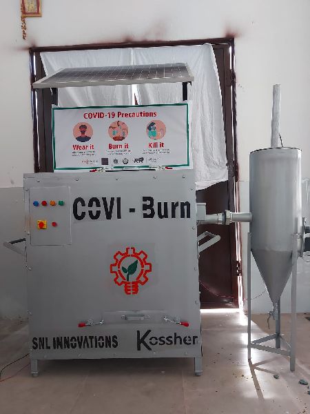 Coloured solar Semi Automatic Incinerator(covi burn), for Industrial, Feature : Good Quality, High Demand