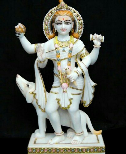 Polished Marble Bhairav Statue, for Garden, Home, Office, Shop, Size : Multisizes