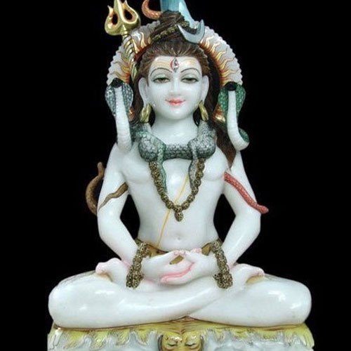 Polished Marble Shiva Statue, for Garden, Home, Office, Shop, Size : Multisizes