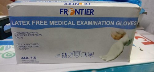 Frontier Latex Examination Gloves, Size : 6.5 inches